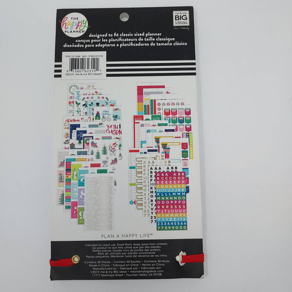 NEW The Happy Planner 'Christmas Joy' Sticker Sheets - Picture 2 of 5